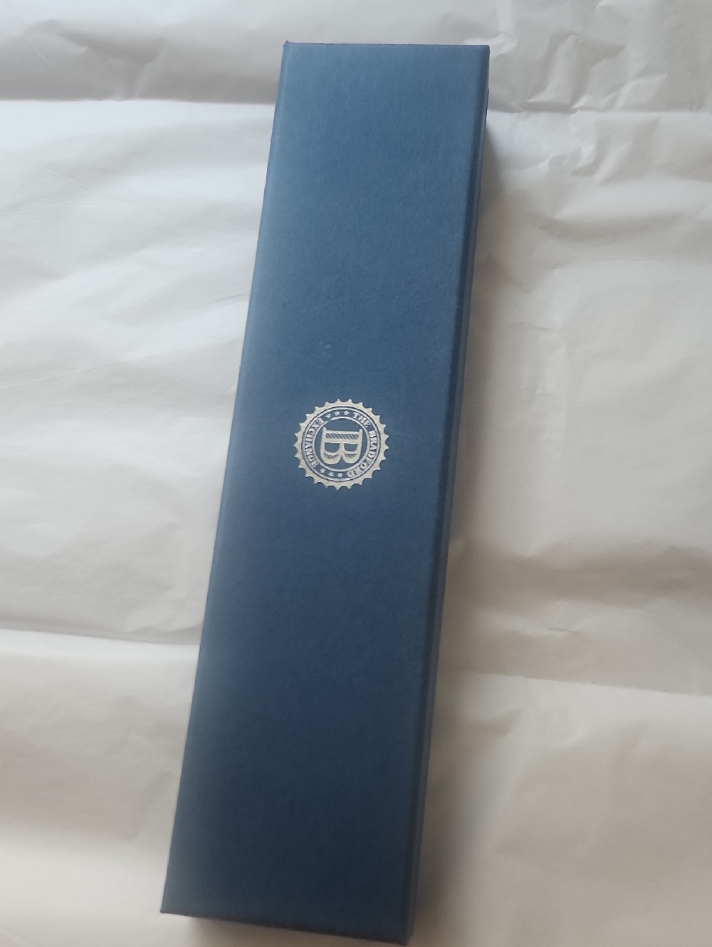 The Bradford Exchange Navy Blue Jewelry Box with Silver Seal